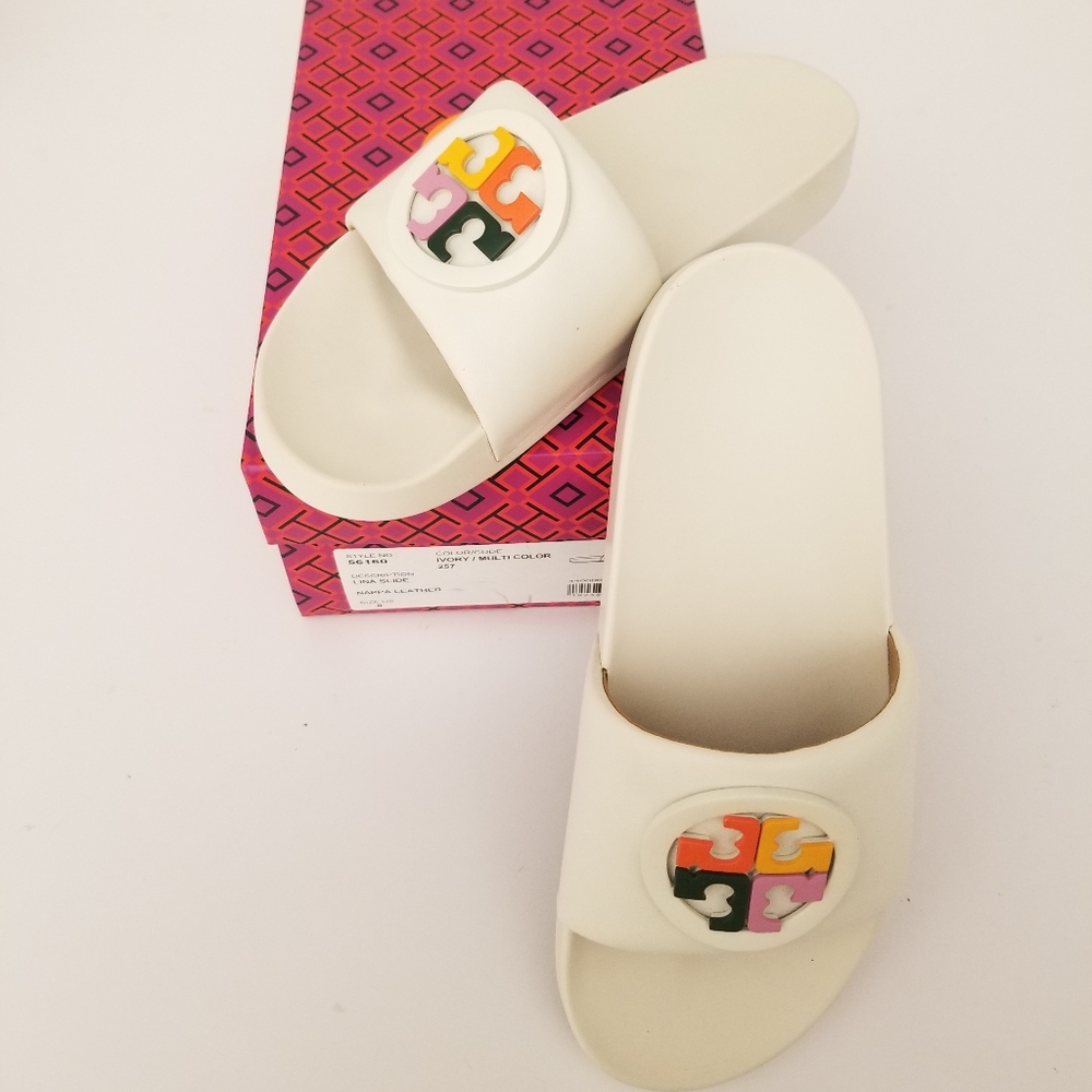 Tory burch Lina colored logo slide - Picture 2 of 8